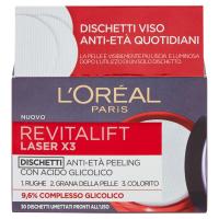 L'Oréal Paris Revitalift Laser X3 - Dischetti Viso Anti-età Antirughe Peeling con Acido Glicolico