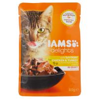 Iams delights Adult 1+ a base di Pollo e Tacchino in Salsa