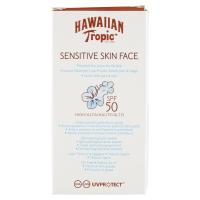 Hawaiian Tropic Sensitive Skin Face Lozione Solare per il viso SPF 50 Alta
