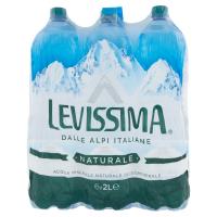 LEVISSIMA, Acqua Minerale Naturale Oligominerale, Bottiglia Grande 2l x
