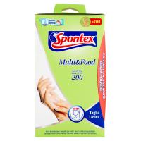 Spontex Multi&Food Guanti Fini Usa e Getta Taglia Unica