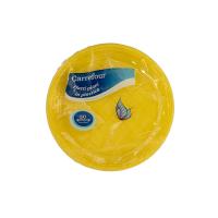 Carrefour Piatti Piani in Plastica Gialli 30 pz Ø