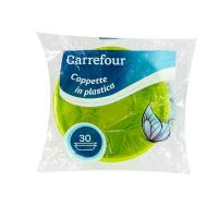 Carrefour Coppette in Plastica Verdi 30 pz