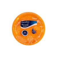 Carrefour Piatti da Dessert in Plastica Arancioni 30 pz Ø
