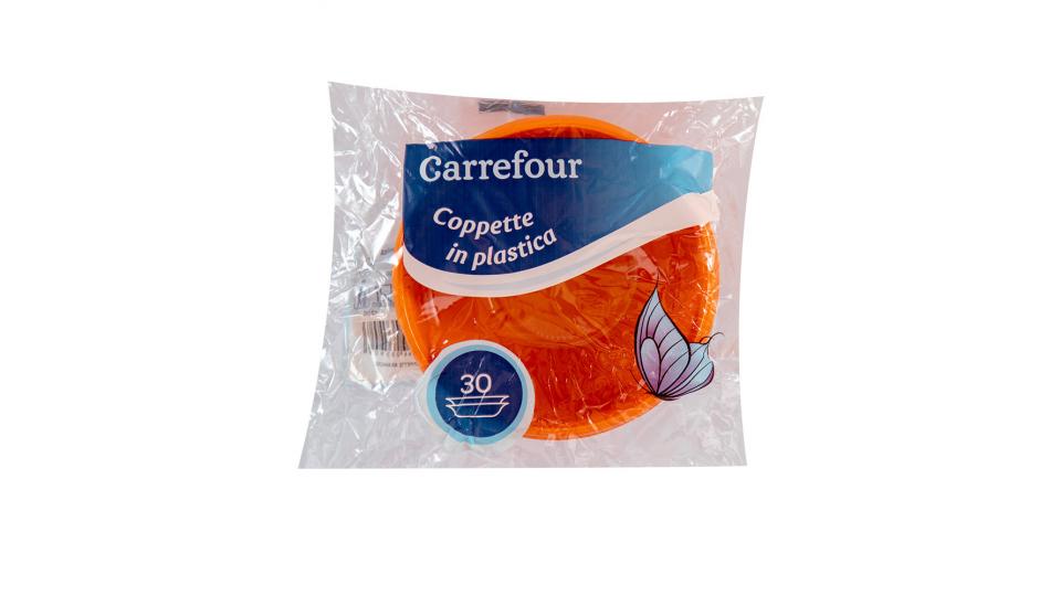 Carrefour Coppette in Plastica Arancioni 30 pz