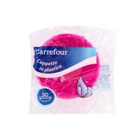 Carrefour Coppette in Plastica Fucsia 30 pz