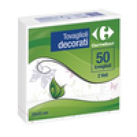 Carrefour Tovaglioli 33x33 2V Decorati
