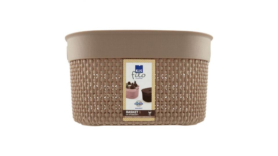 Kis, filo Collection Basket S Colonial Taupe cm 27x22x15 h