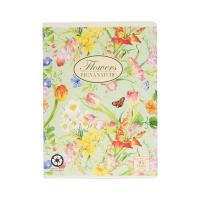Pigna Nature Flowers Quaderno formato A5, quadretti grandi Q con margini, fantasie assortite