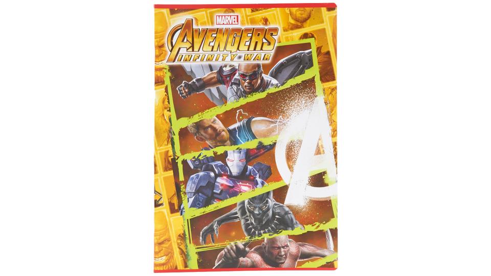 Avengers Quaderno maxi formato A4, quadretti grandi Q con margini