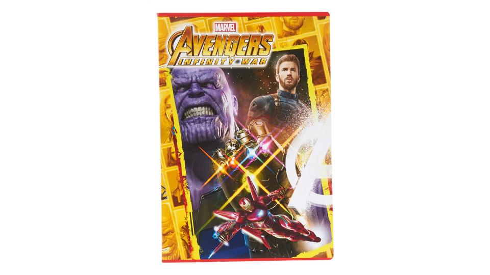 Avengers Quaderno maxi formato A4, quadretti piccoli 4MM senza margini