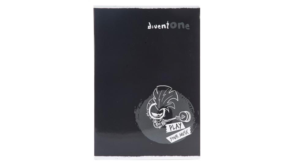 Diventone Quaderno maxi formato A4, rigatura 1R senza margini