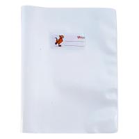 Copri quaderno formato A4 con portanome, colore bianco