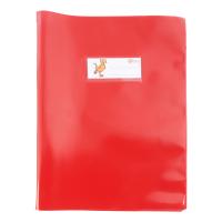 Copri quaderno formato A4 con portanome, colore rosso