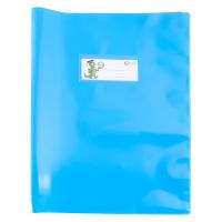 Copri quaderno formato A4 con portanome, colore azzurro