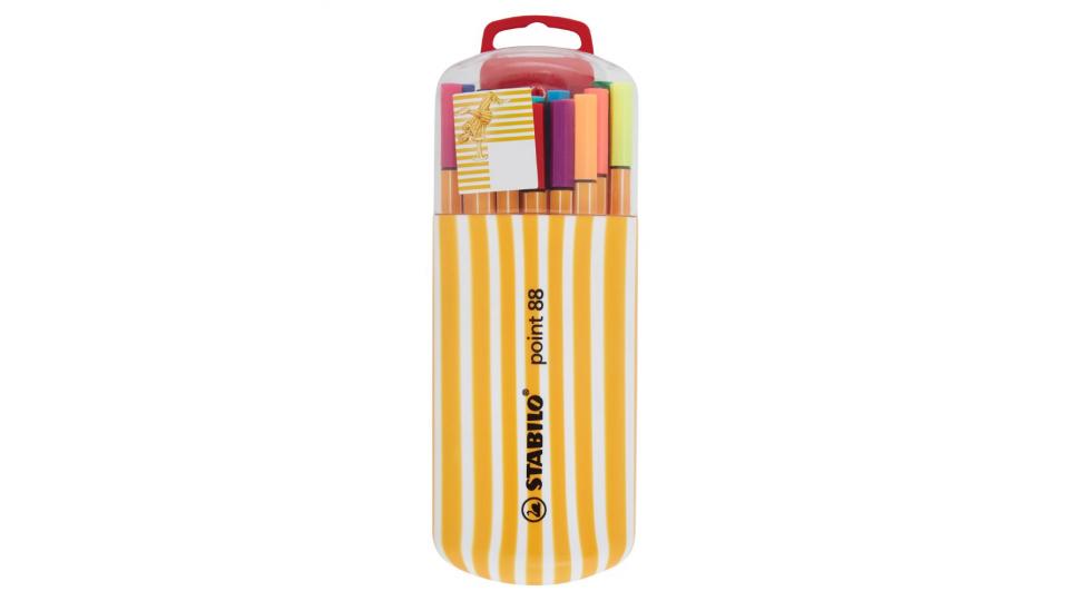 Stabilo point 88 Neon Penna extra-fine, punta 0.4 mm