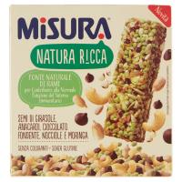 Misura, Natura Ricca semi di girasole anacardi cioccolato nocciole e moringa barretta