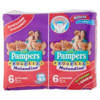 Pampers Progressi Mutandino taglia 6 extralarge (15+ Kg) conf.