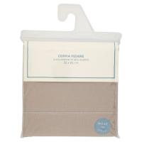Federa puro cotone, misura 52x82 cm, colore beige