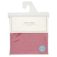 Federa puro cotone, misura 52x82 cm, fantasia cuori rosa