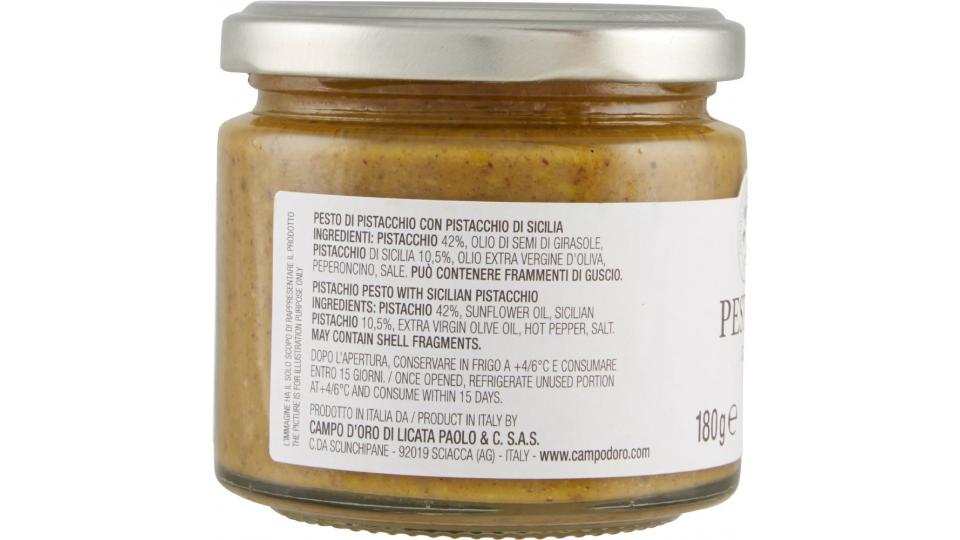 Campo d'Oro, pesto pistacchio con pistacchio di Sicilia Salse, sughi
