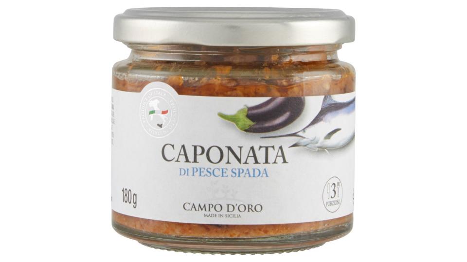 Campo d'Oro, caponata di pesce spada