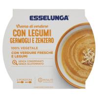 Esselunga, crema di verdure con legumi germogli e zenzero
