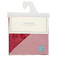 Federa puro cotone, misura 52x82 cm, bicolore rosa