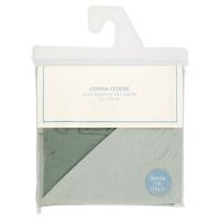 Federa puro cotone, misura 52x82 cm, bicolore verde