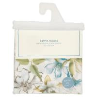 Federa puro cotone, misura 52x82 cm, fantasia fiori verdi