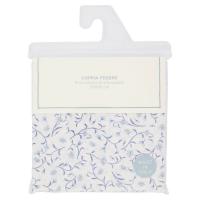 Federa puro cotone, misura 50x80 cm, fantasia margherite azzurre