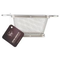 Kitchen Tools, Cestino servifritto in acciaio con 2 manici misura