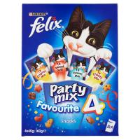 Purina, gatto Felix Party Mix Favourite 4 snacks