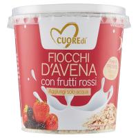 Cuore di, Porridge fiocchi d'avena con frutti rossi