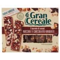 Gran Cereale, barrette di cereali nocciole e cioccolato fondente