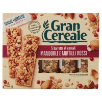 Gran Cereale, barrette di cereali mandorle e mirtilli rossi