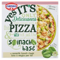 Cameo, Yes It's Pizza spinach base con mozzarella broccoli e funghi surgelata