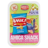 Amica Chips, Amica Snack Originale 20 g + Derby Blue Frullato di Pesca
