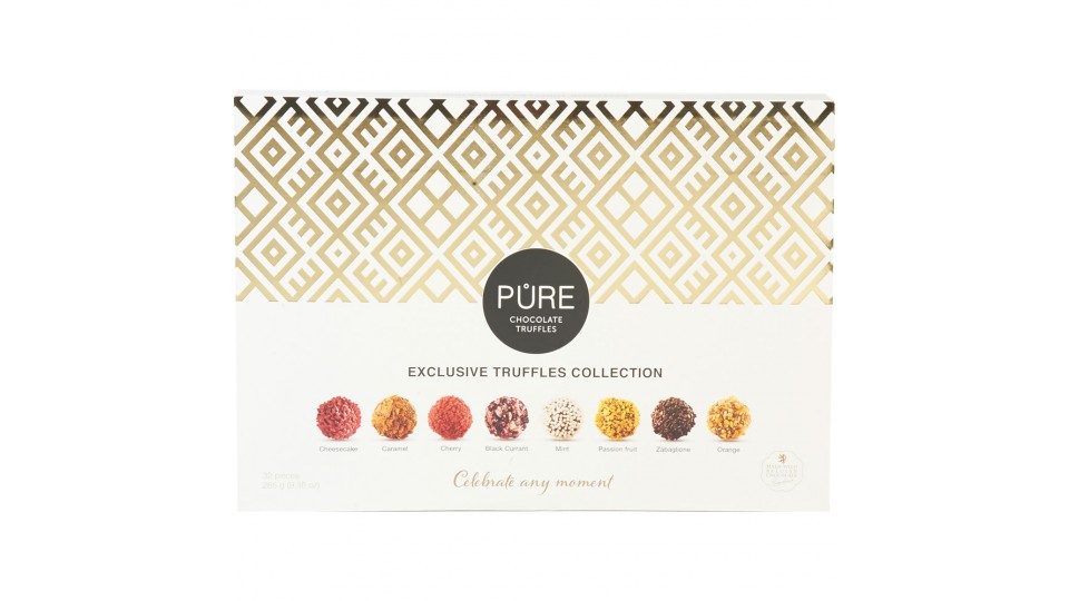 Pure Exclusive Truffles Collection, 32 tartufi di cioccolato assortiti