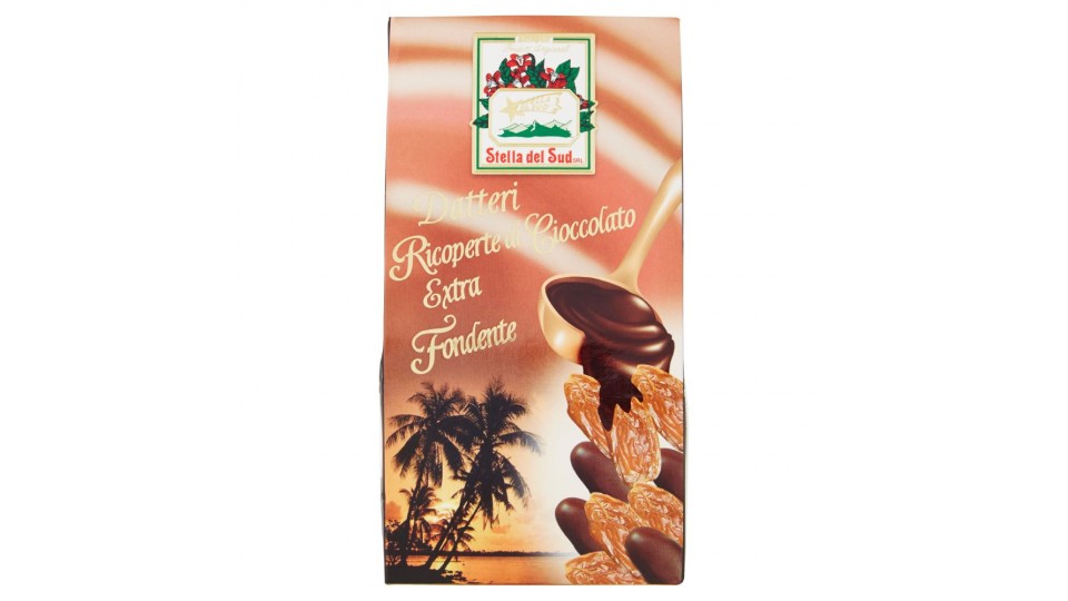 Stella del Sud, datteri ricoperti di cioccolato extra fondente