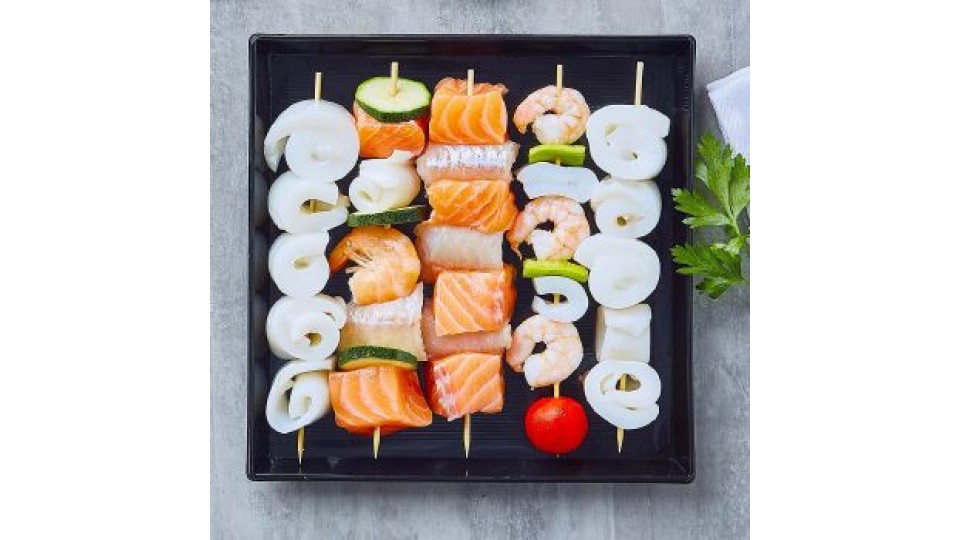 Esselunga, spiedini di pesce assortiti