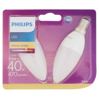 Philips LED Lampadina 220-240V, E14, 5.5W (=40W)