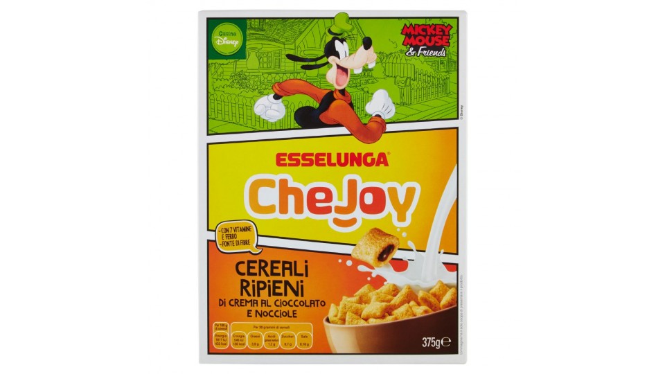 Esselunga CheJoy, cereali ripieni di crema al cioccolato e nocciole