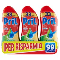 Pril Gold Gel Sciogli-grasso Tripack 600 ml.x3