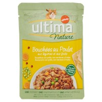 Ultima, gatto Nature bocconcini con pollo verdure e frutta