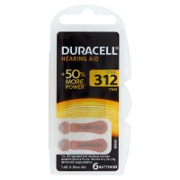 Duracell, Hearing Aid 312 PR41 1.45 V Zinc Air