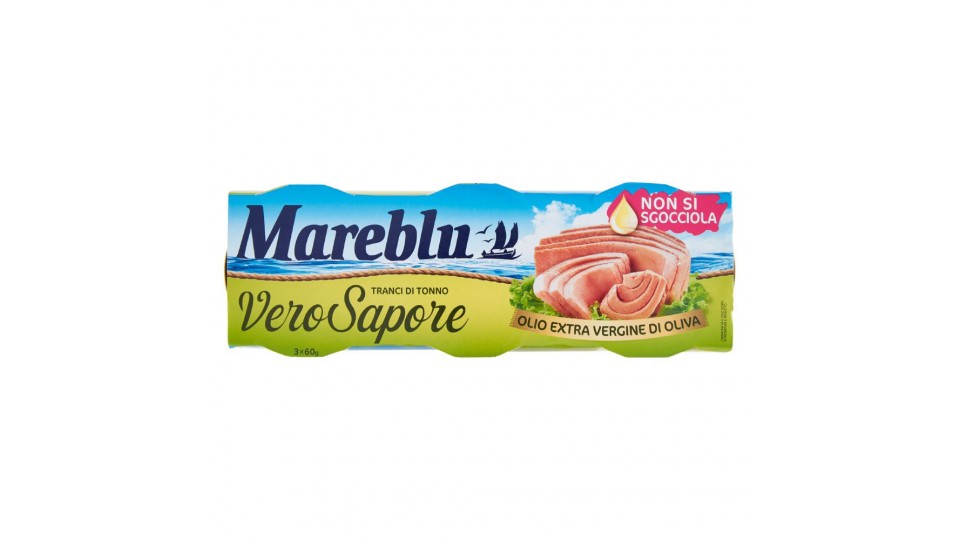 Mareblu, Vero Sapore tranci di tonno in olio extra vergine di oliva