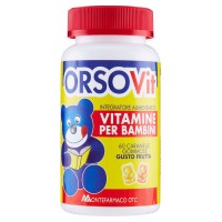 OrsoVit, vitamine per bambini 60 caramelle gommose alla frutta