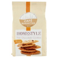 Café Manhattan, Homestyle Thin Chocolate Cookies Dark & Milk Chocolate