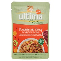 Ultima, gatto Nature bocconcini con manzo verdure e frutta